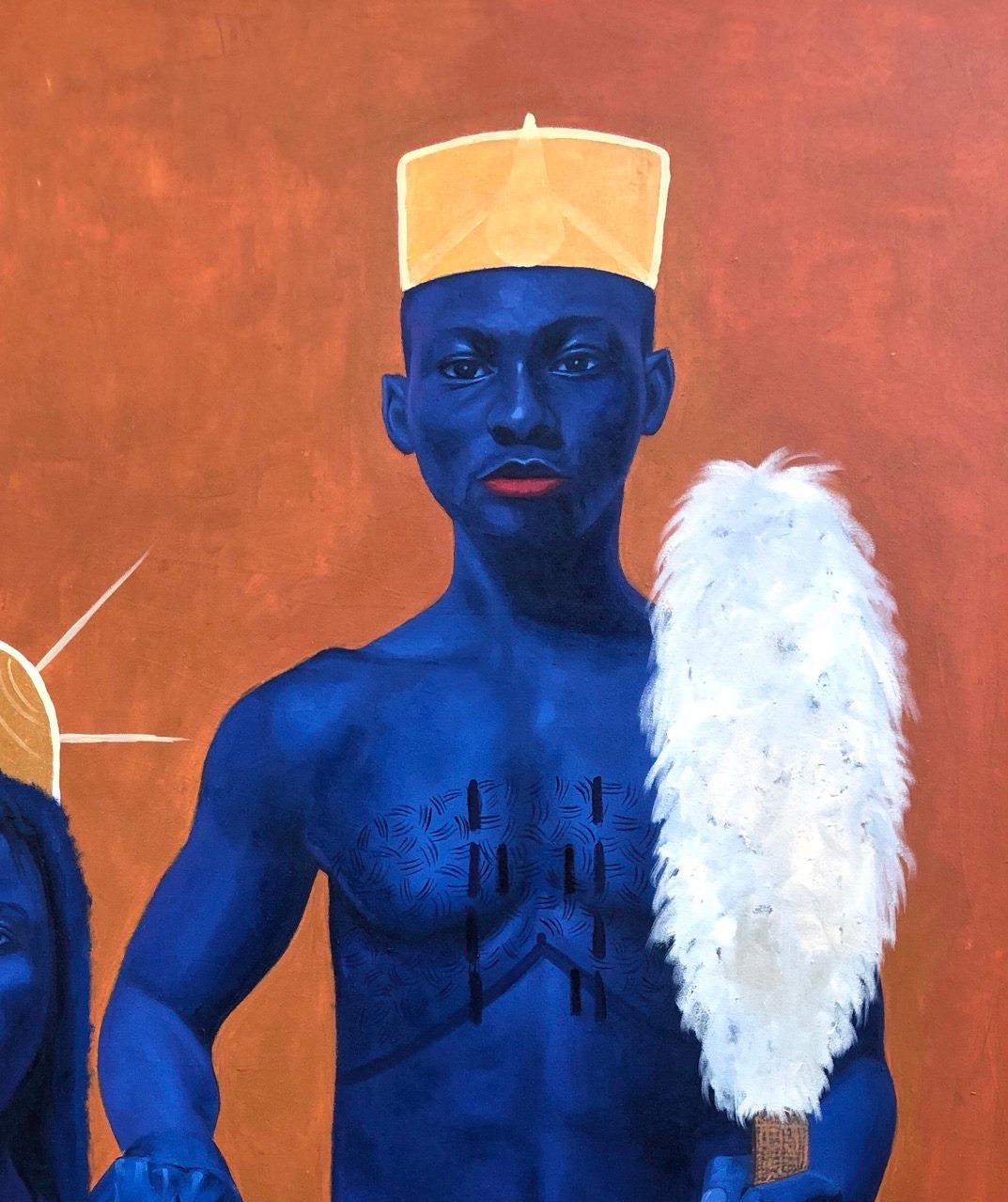 Kuluso (Larvas de Hormiga-León) - Painting Expresionista de Adegbenro Adeola