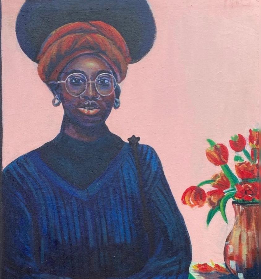 Flourishing - Expressionist Painting by Adegbola Deborah