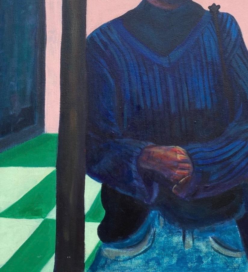 Fiorenza - Portrait Painting Blu di Adegbola Deborah