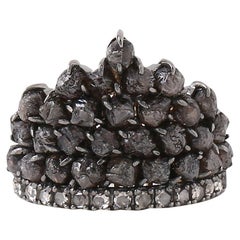 A.Deitiy Cocktail Ring Made with Recycled Sterling Silver and Mined Diamonds