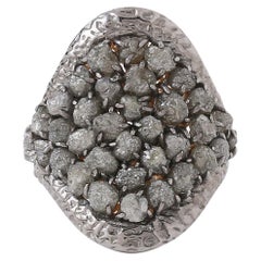 a.Deitiy Cocktail Ring Made with Recycled Sterling Silver and Mined Diamonds