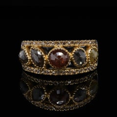 Adeitiy Magical Cosmic Cocktail Ring Made with Recycled Silver and Gold Plating