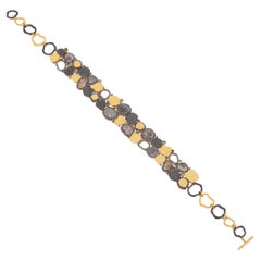 A.deitiy silver choker with flat diamonds & 3 micron yellow gold plating