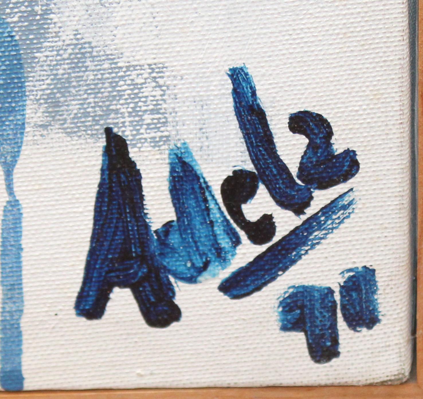 Acrílico sobre tela - Composición abstracta - Año 1991 For Sale 1