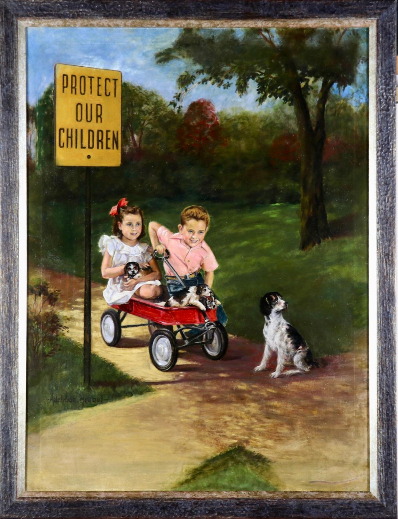 Protect Our Children - Painting by Adelaide Hiebel