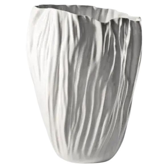 Vase Adelaide IV en céramique blanche 24,5hcm par Driade