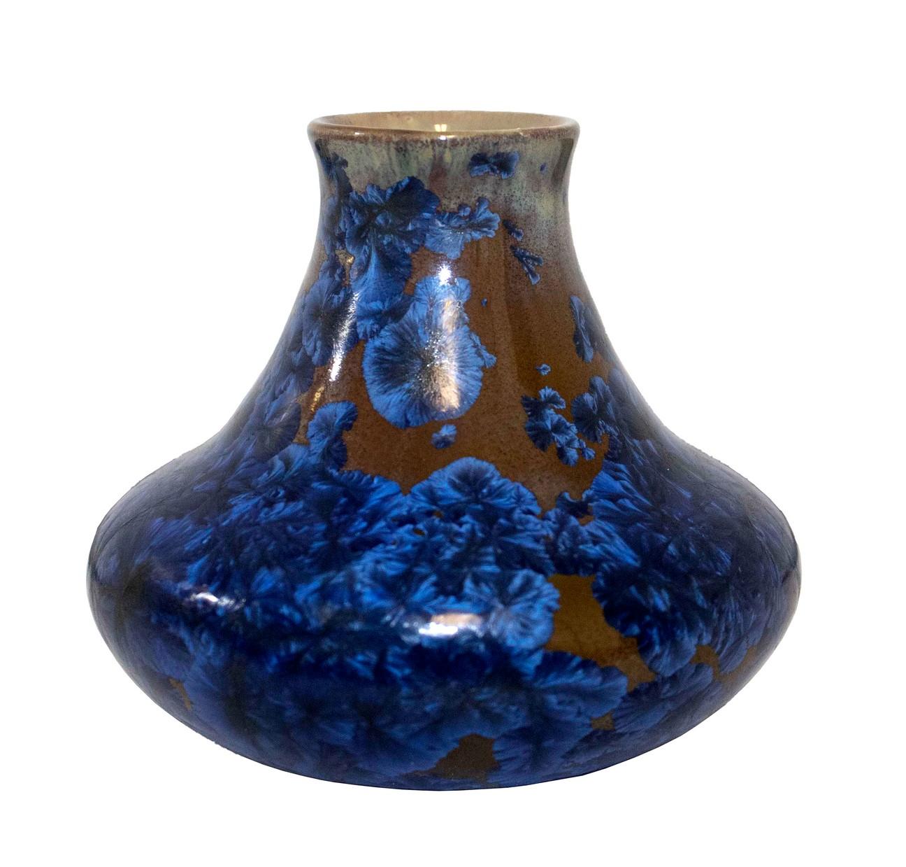 Adelaide Robineau Rare Crystalline Glazed Ceramic Vase Signed In Good Condition In Keego Harbor, MI