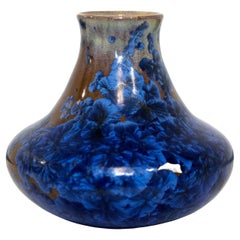 Vintage Adelaide Robineau Rare Crystalline Glazed Ceramic Vase Signed