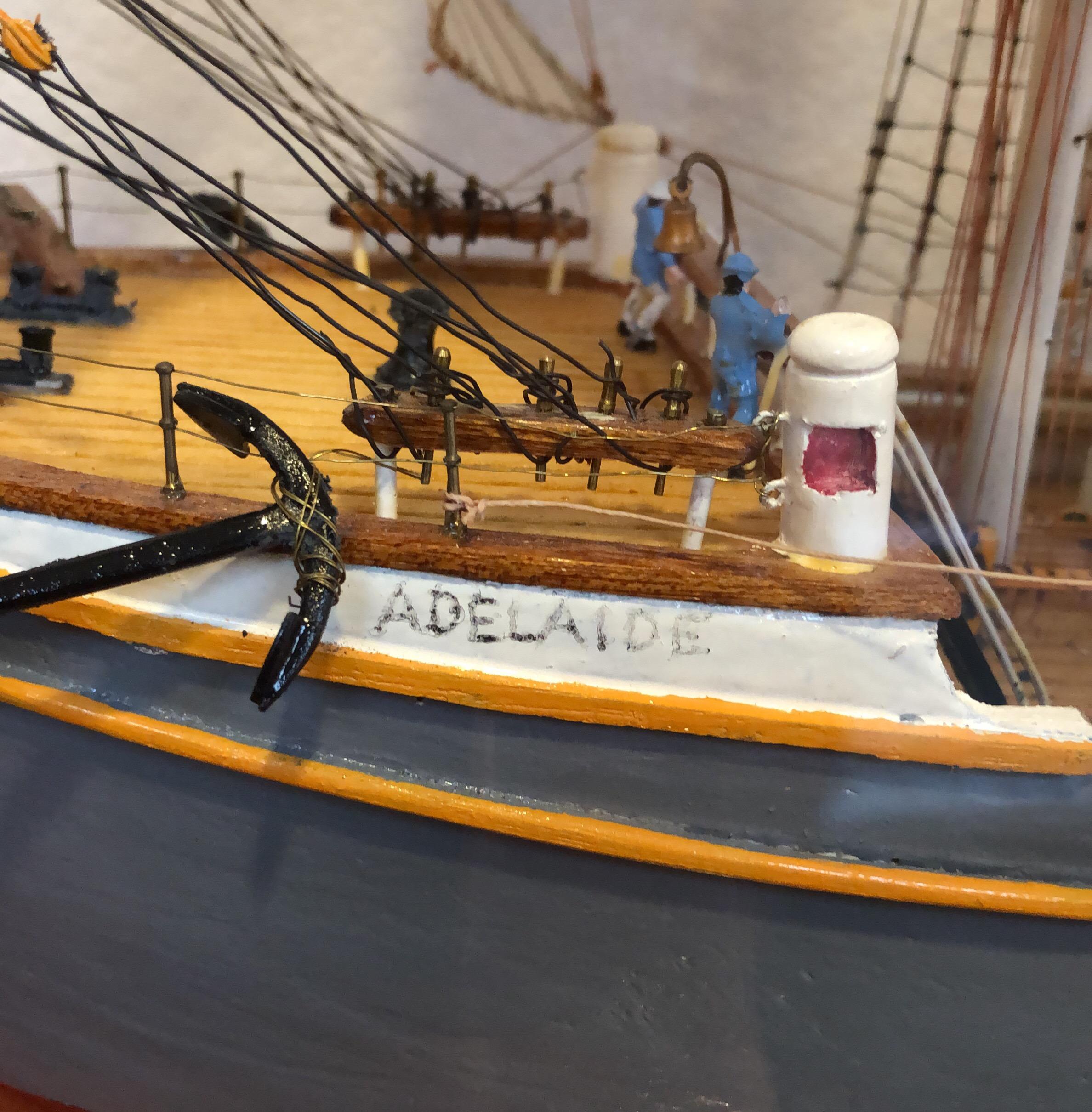 Adelaide Sailing Ship Model and Display im Angebot 9