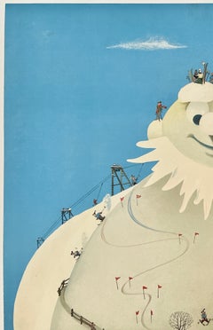 ADELBODEN Switzerland Original Vintage Swiss Travel Tourism Poster MCM Leupin