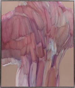 Antique American Modernist Signed Female Artist Abstract Expressionist Painting