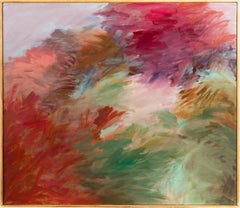 Large Signed Exhibited Abstract Expressionist Original Framed Oil Painting