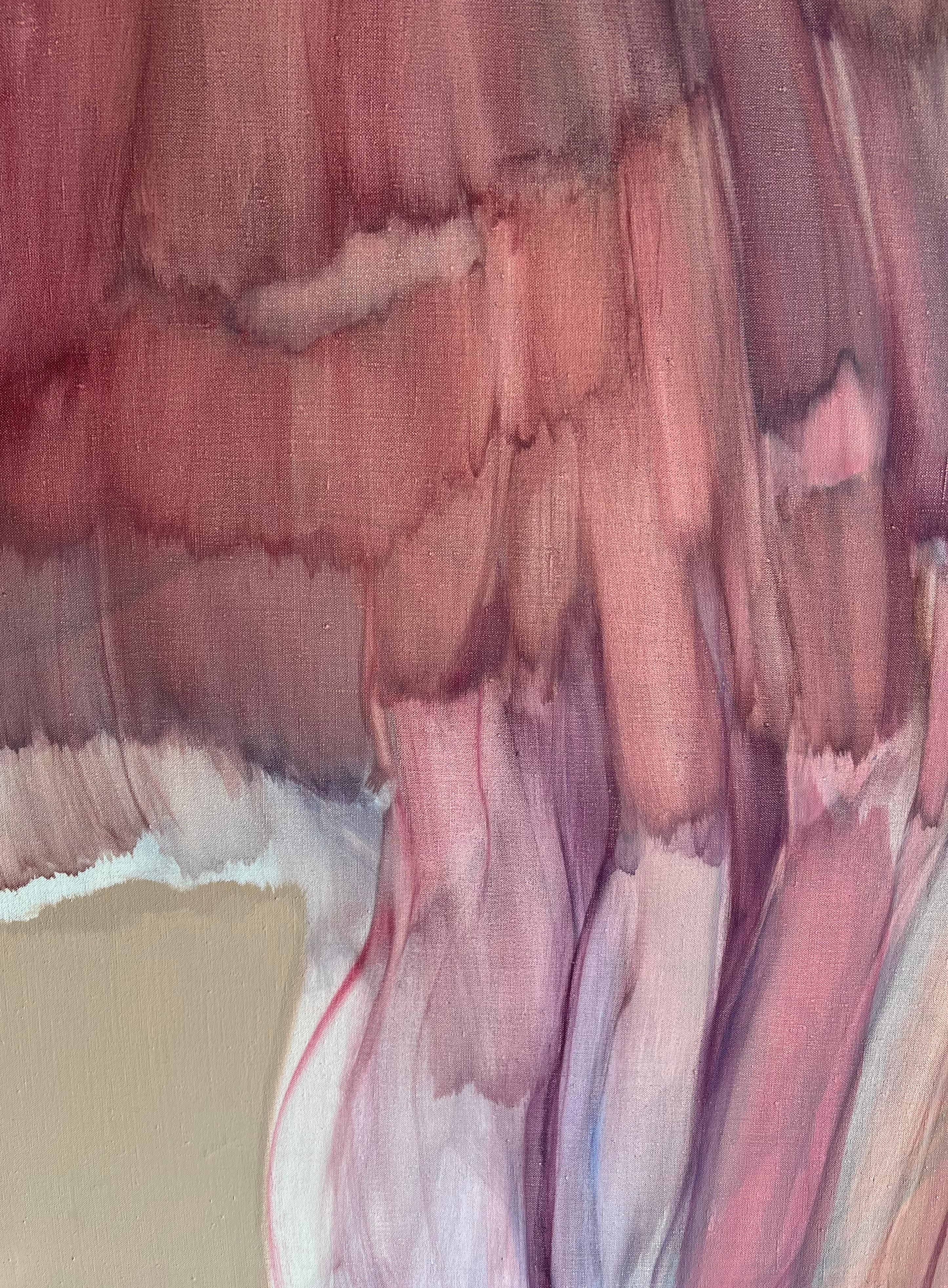 Large Signed Exhibited Abstract Expressionist Original Framed Oil Painting 1