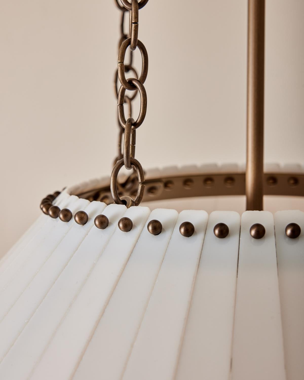Lampadario Adele in vetro lattiginoso - 24 in vendita 2