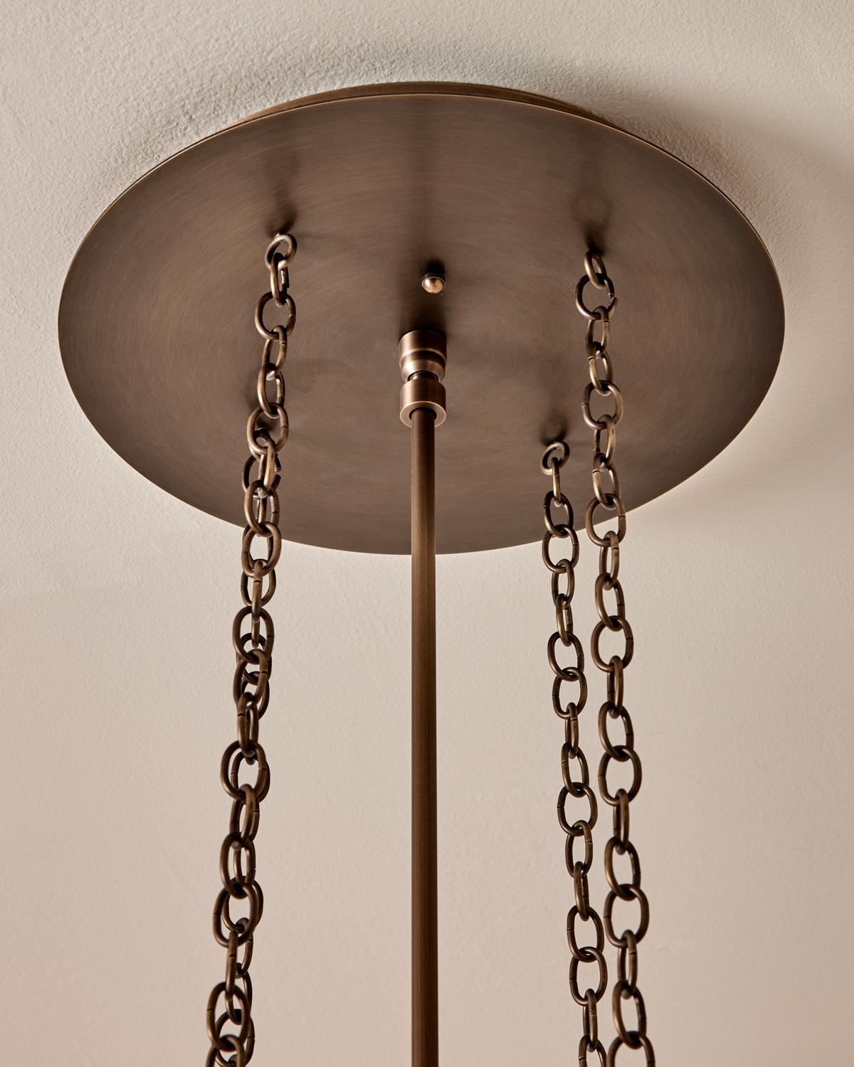 XXI secolo e contemporaneo Lampadario Adele in vetro lattiginoso - 24 in vendita