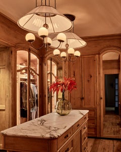 Adele Milk Glass Chandelier - 30"