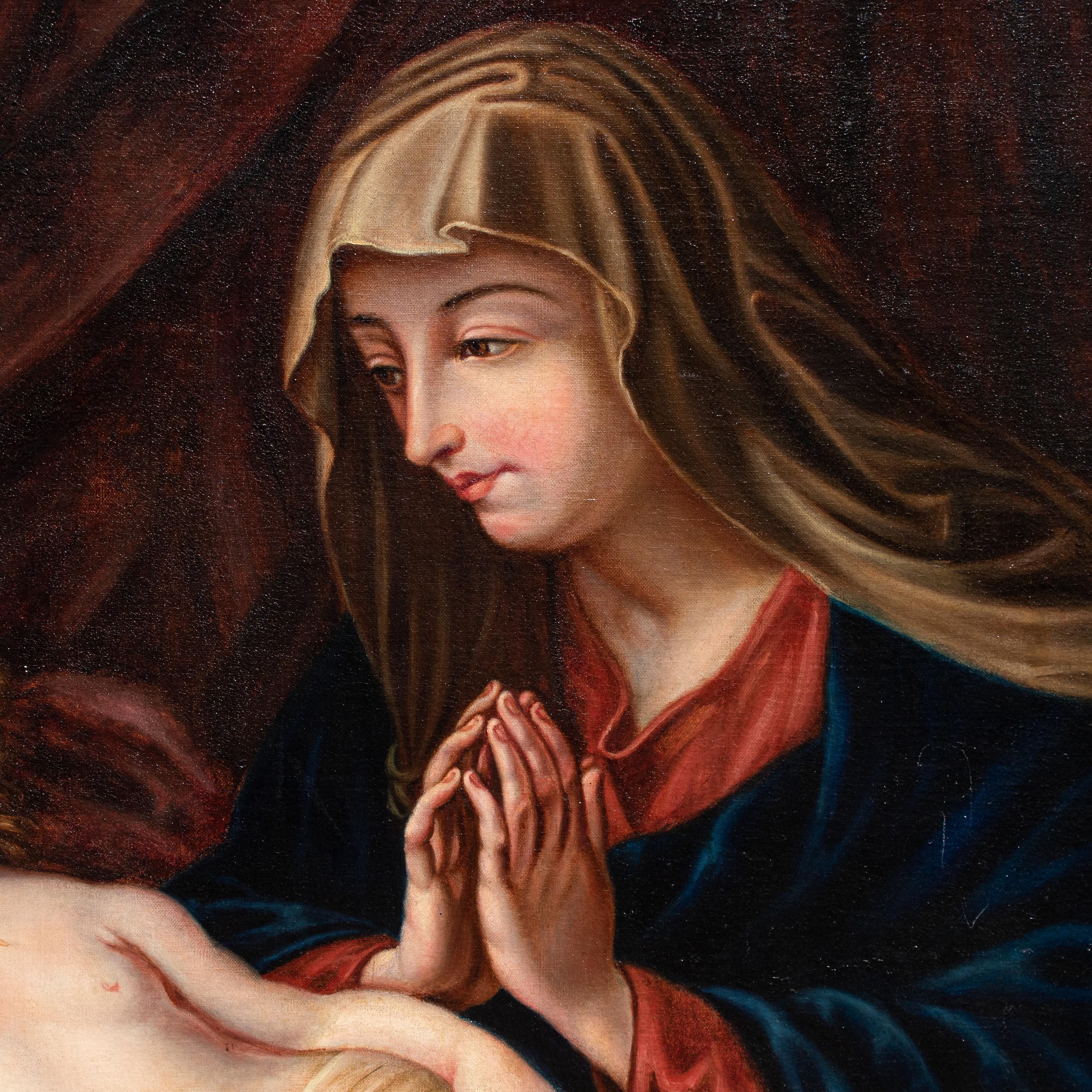 by Adele Pinot, Madonna in Adoration of the Child For Sale 2