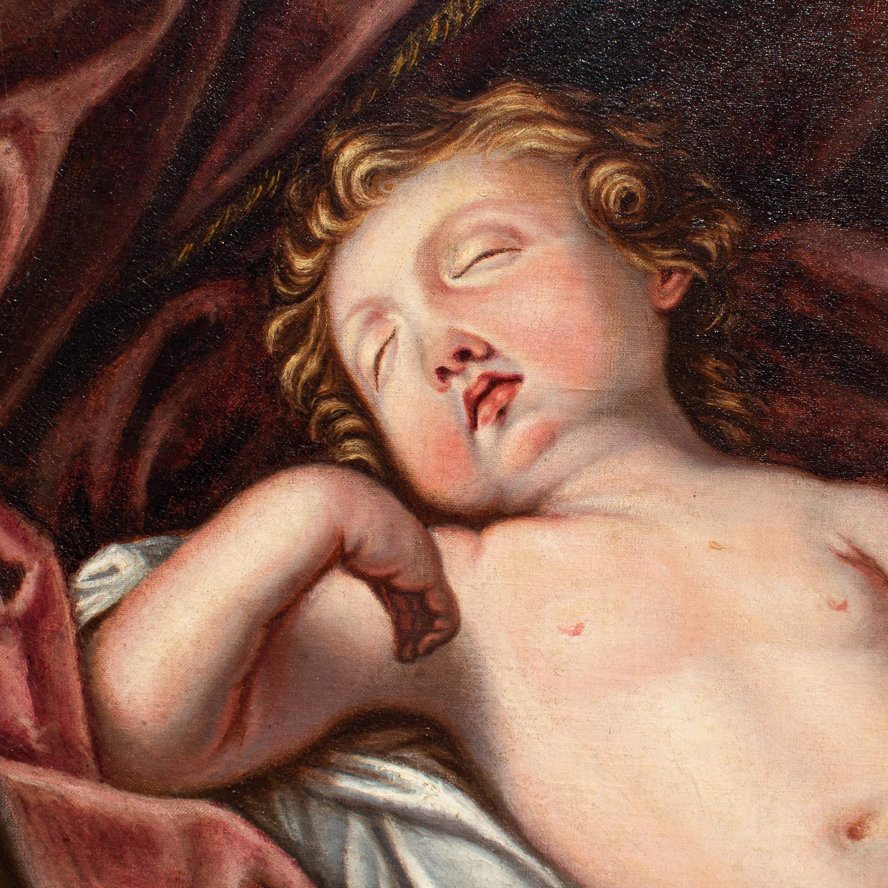 by Adele Pinot, Madonna in Adoration of the Child For Sale 6