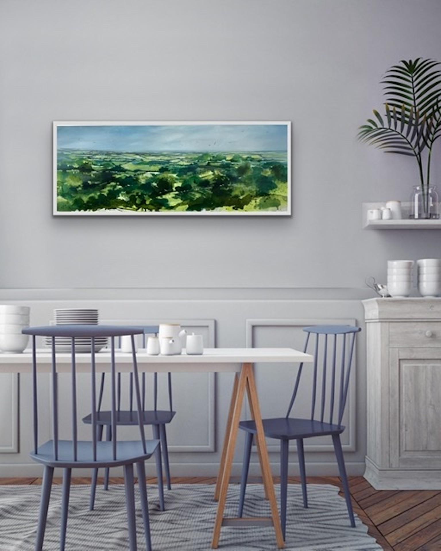 Adele Riley, Above and Beyond Cleeve Hill, Contemporary Art, Original Painting For Sale 3