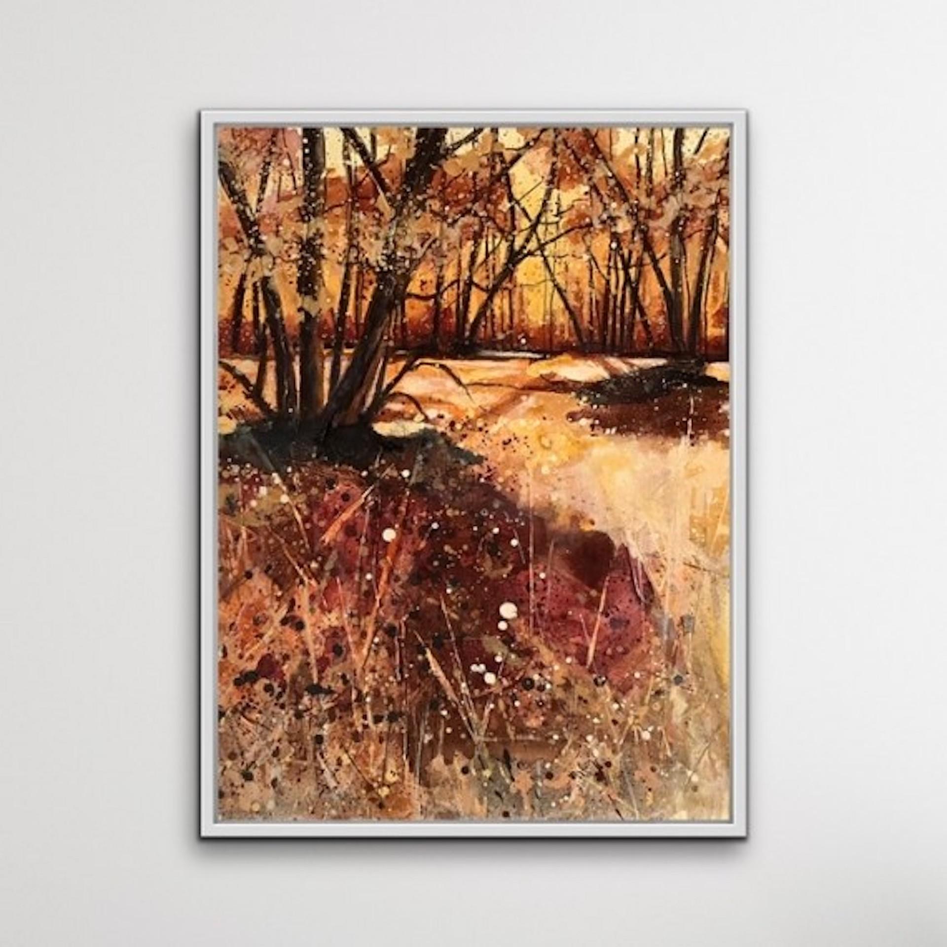 Adele Riley, Autumn Light, Original Landscape Painting, Contemporary Art For Sale 2
