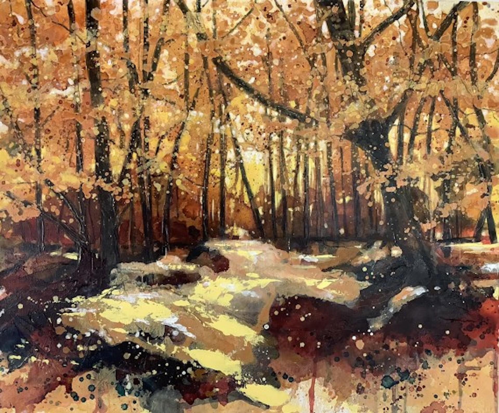 Adele Riley, Couleurs d'automne, Art contemporain de paysage, Art abordable