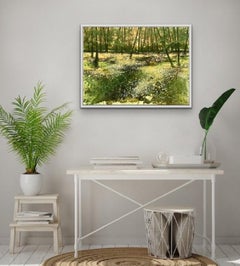Adele Riley, Buttercup field, Original landscape painting
