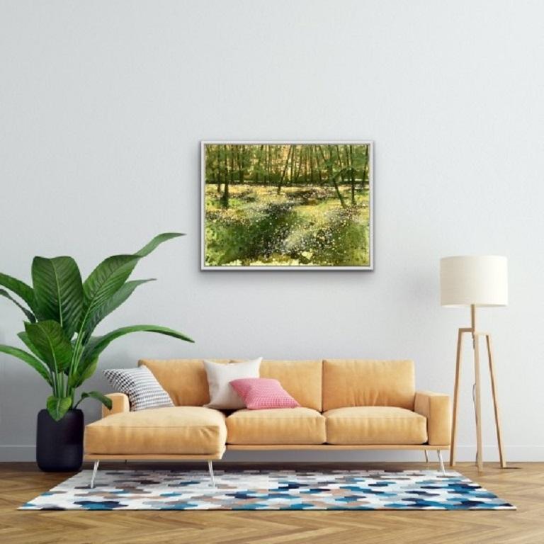 Adele Riley, champ en forme de coupe de beurre, peinture de paysage originale en vente 8