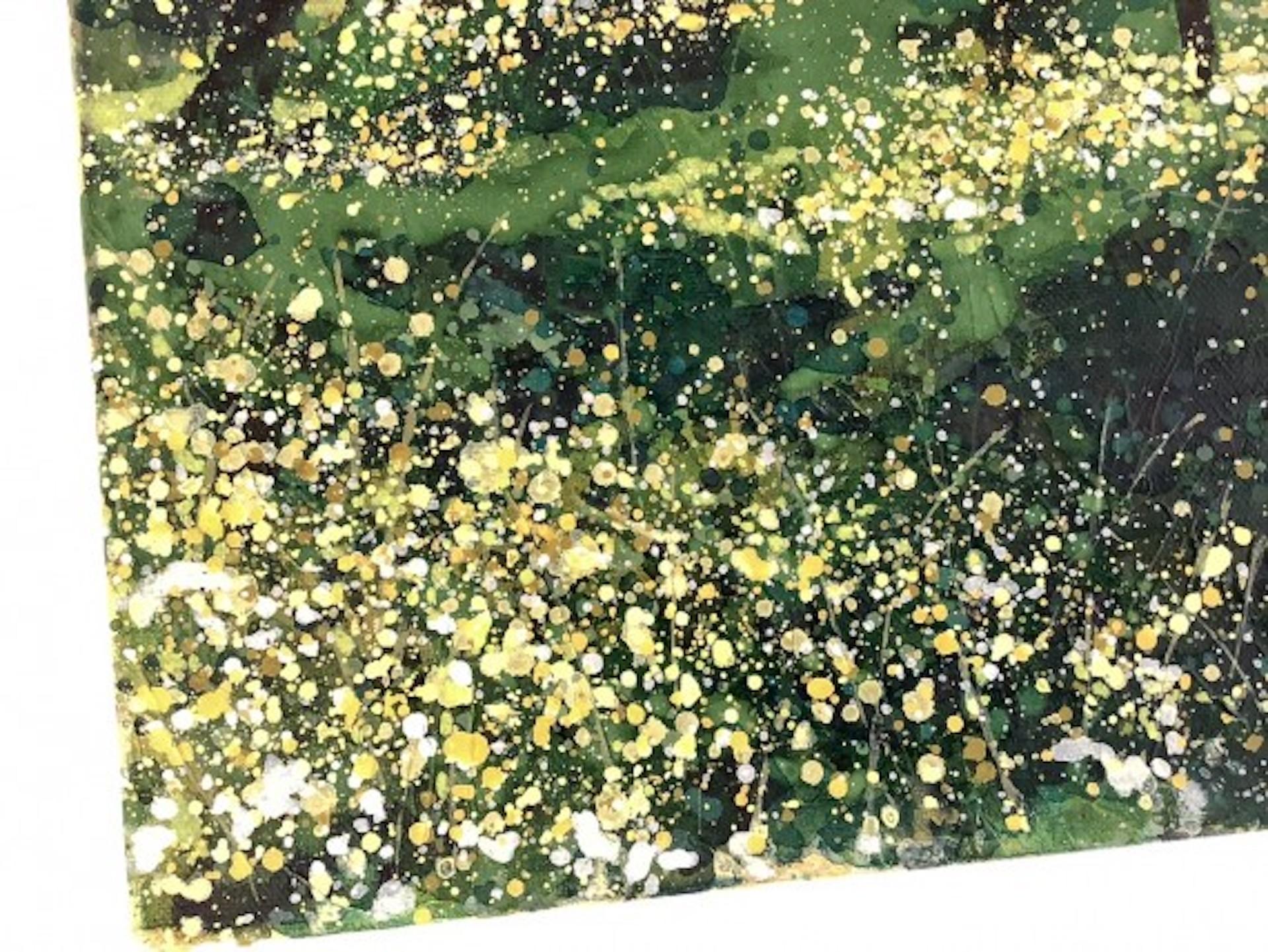 Adele Riley, Buttercup Meadow, Contemporary Landscape Art, Affordable Art For Sale 1