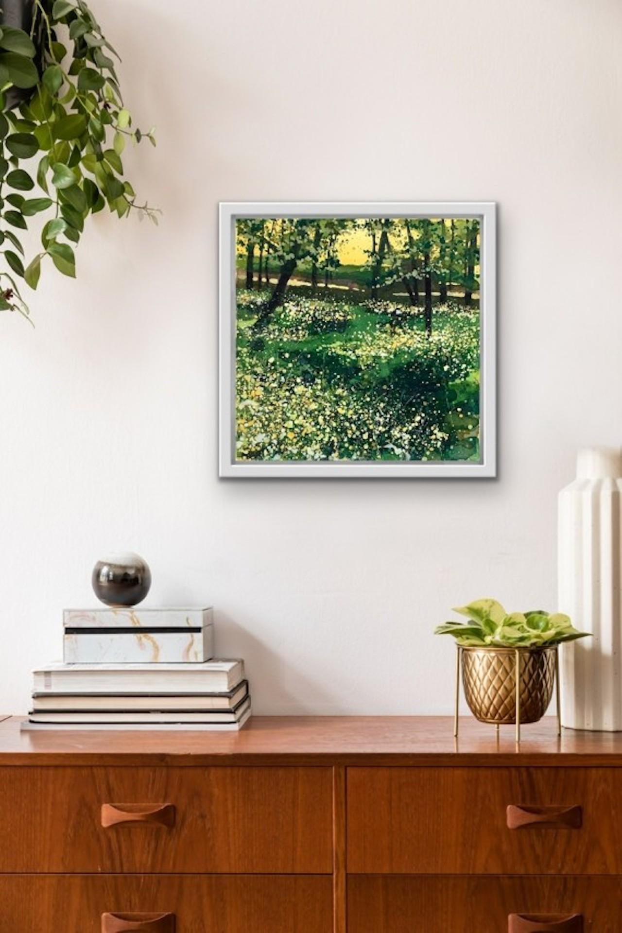 Adele Riley, Buttercup Meadow, Contemporary Landscape Art, Affordable Art For Sale 5