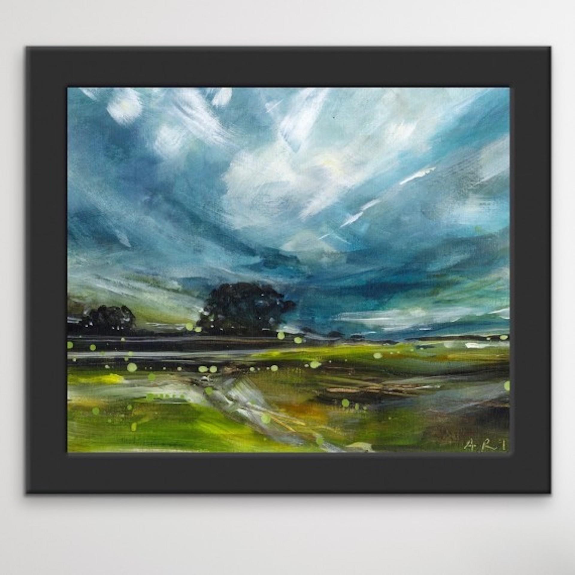 Adele Riley, Nuages changeants, Art de paysage original, Art contemporain en vente 1