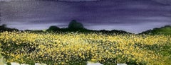 Adele Riley, Fields of Gold, Original Landscape Painting, Affordable Art