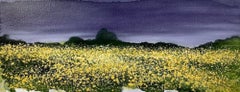 Adele Riley, Fields of Gold, peinture de paysage originale, art abordable