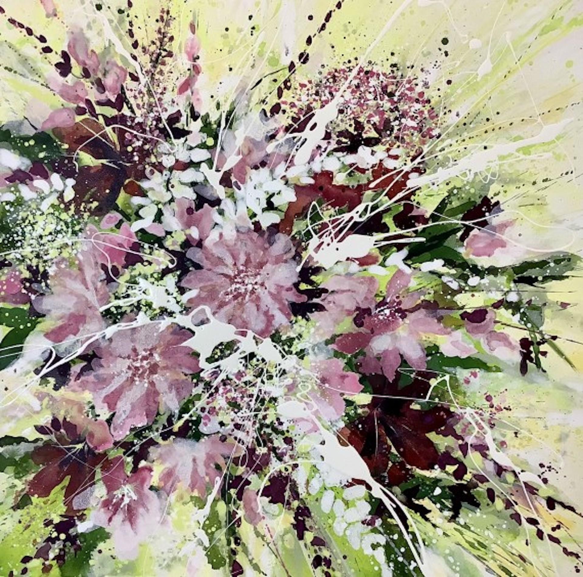 Adele Riley, Loves Hope, peinture florale contemporaine, art original
