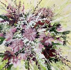 Adele Riley, Liebt die Hoffnung, Contemporary Floral Painting, Original Kunst