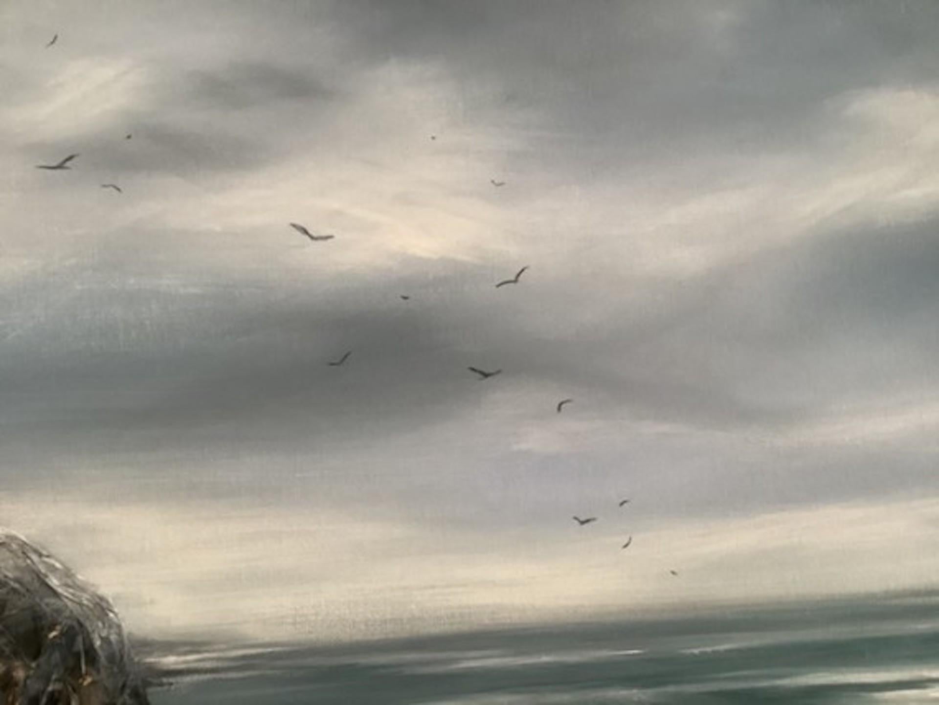Adele Riley, Sea Mist, Art de paysage marin, peinture d'origine, Art abordable en vente 5