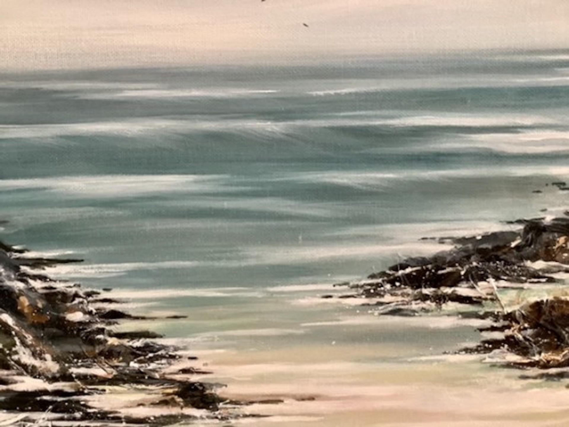 Adele Riley, Sea Mist, Seascape Art, Original Painting, Affordable Art