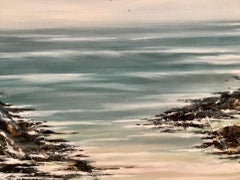 Adele Riley, Nebbia marina, Arte del paesaggio marino, Pittura originale, Arte accessibile