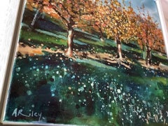 Adele Riley, The Old Orchard, Original-Landschaftsgemälde, zeitgenössische Kunst