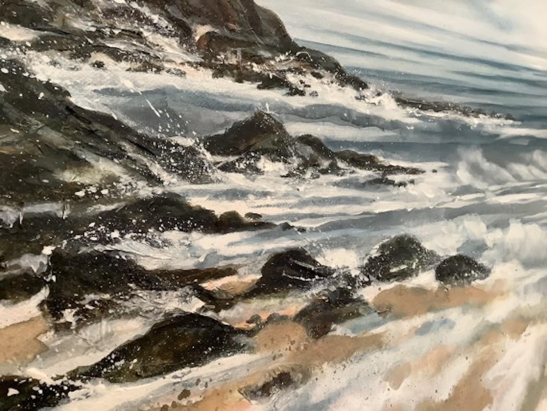 Adele Riley, The Secret Cove, Original Coastal Art, Affordable Art For Sale 1