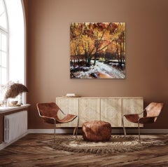 Adele Riley, Tumbling Brook, Contemporary Landscape Painting, Affordable Art