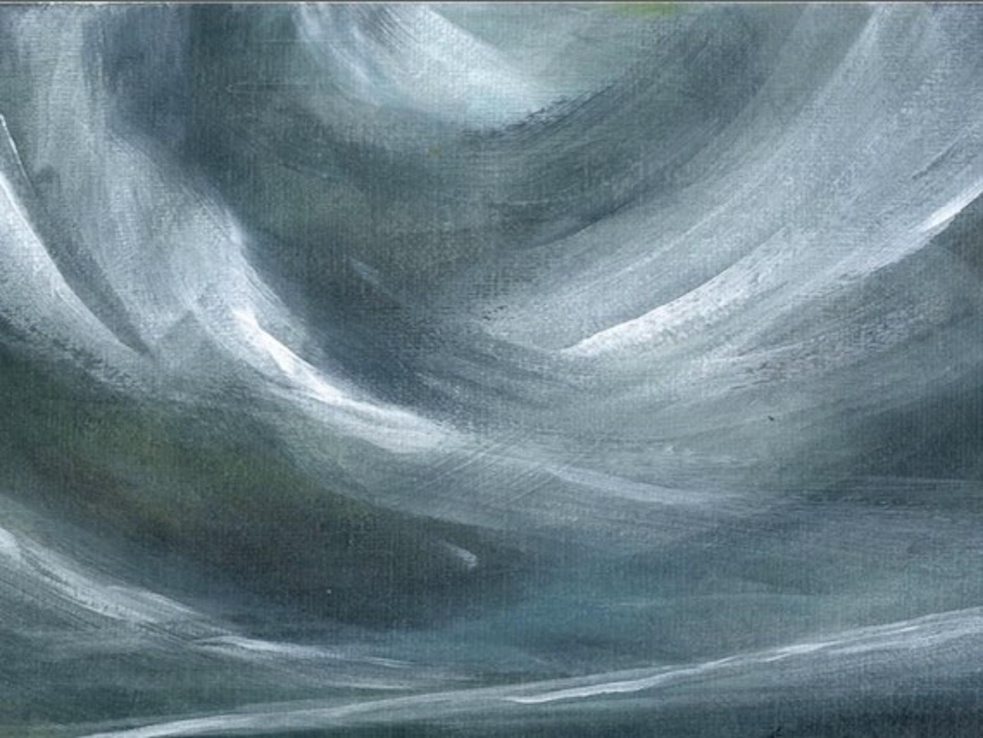 Adele Riley, Walking in the Storm, Contemporary Landscape Art, Affordable Art For Sale 1