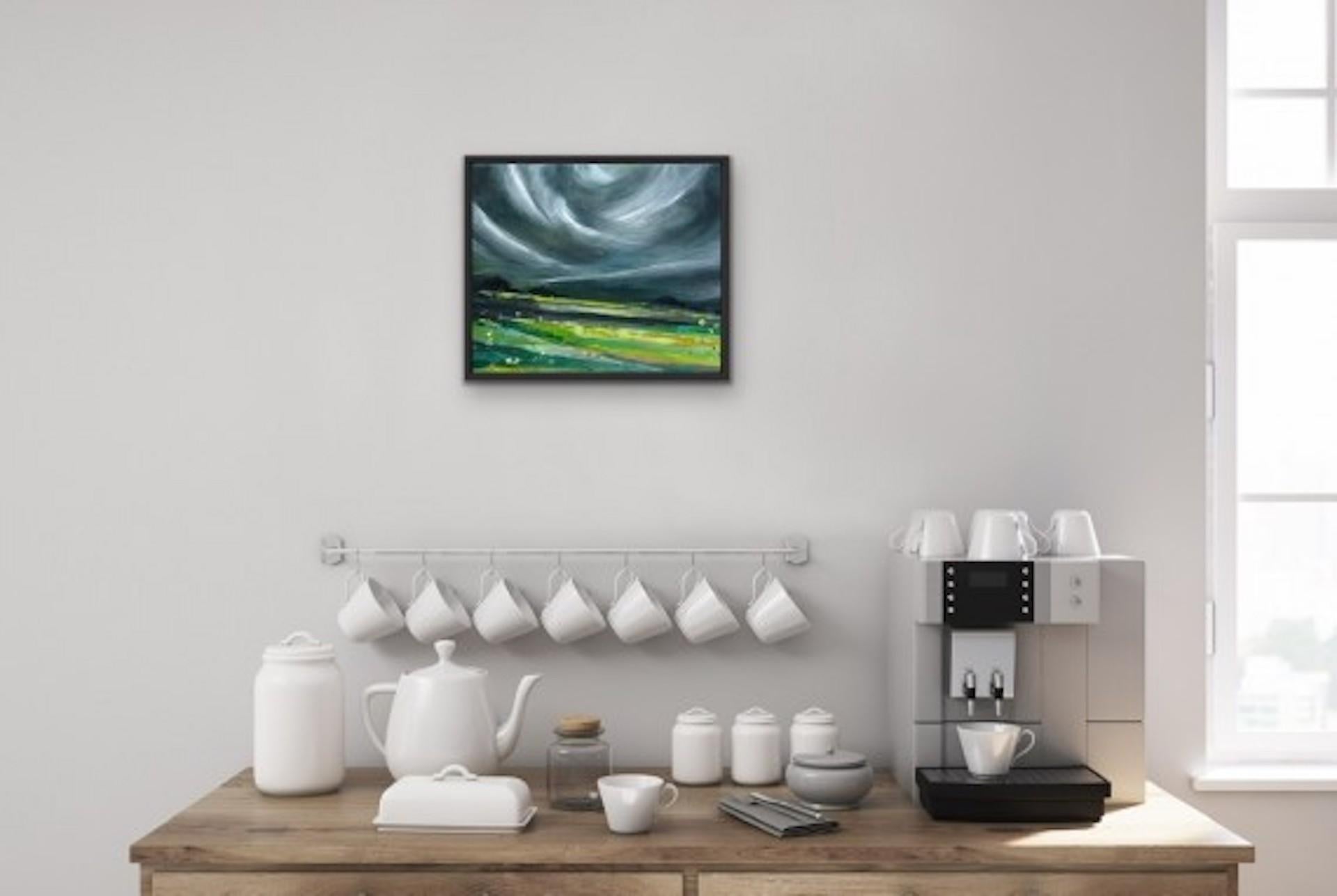 Adele Riley, Walking in the Storm, Contemporary Landscape Art, Affordable Art 5