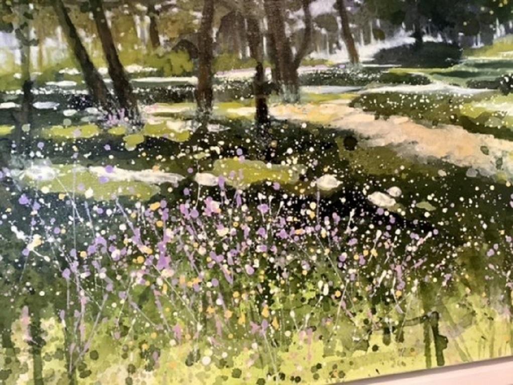 Adele Riley, Wildflower Path, Original landscape painting For Sale 2