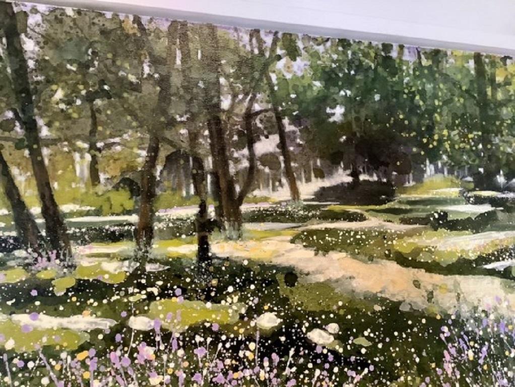 Adele Riley, Wildflower Path, Original landscape painting For Sale 3