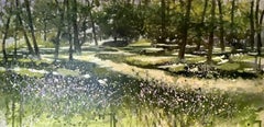 Adele Riley, Wildflower Path, Original landscape painting
