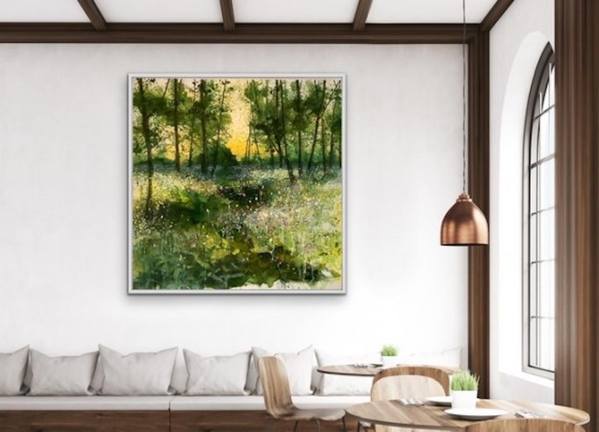 Adele Riley, Wildflower Wood, Contemporary Art, Affordable Original Painting For Sale 5