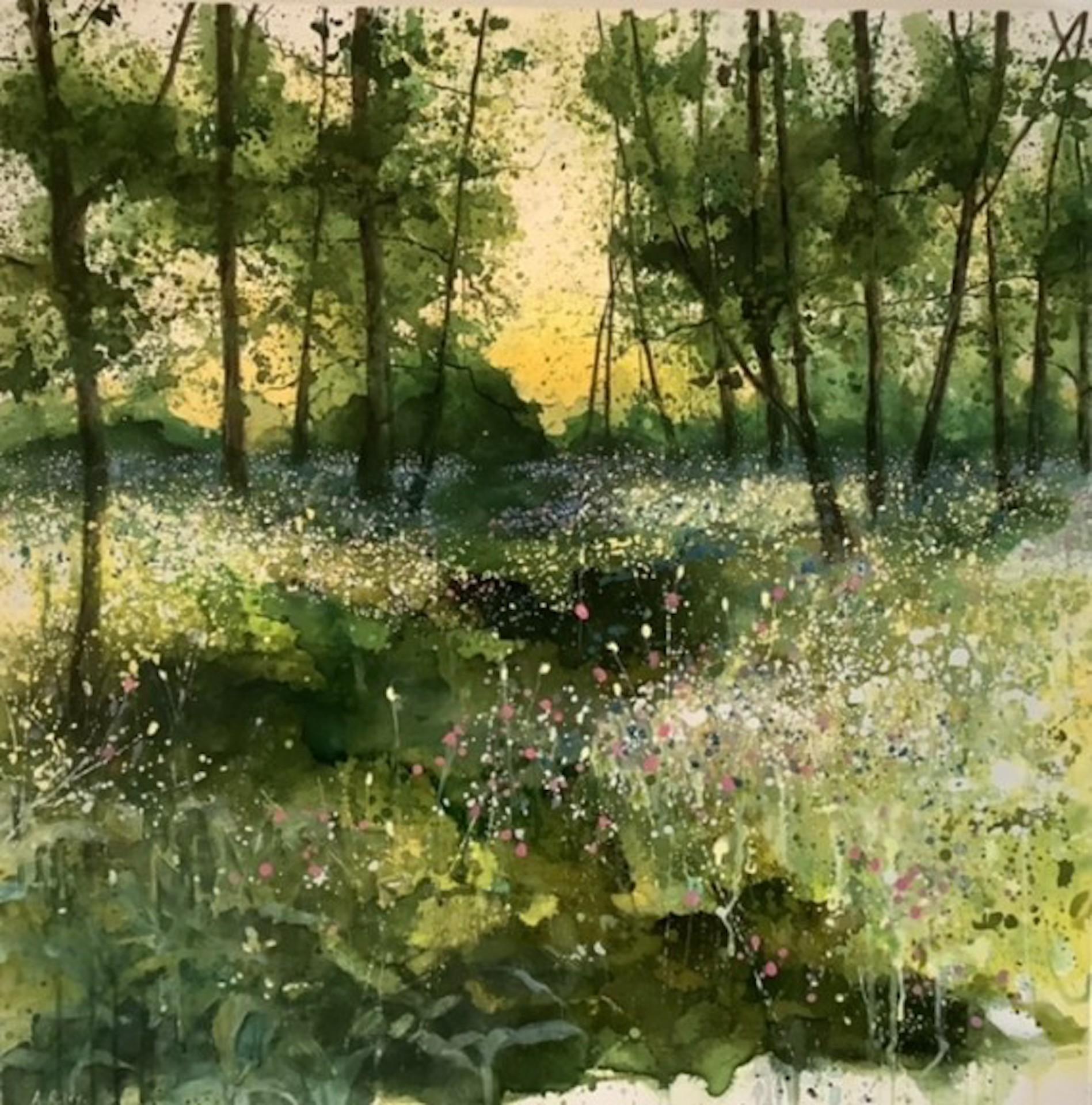 Adele Riley, Wildflower Wood, Contemporary Art, Affordable Original Painting