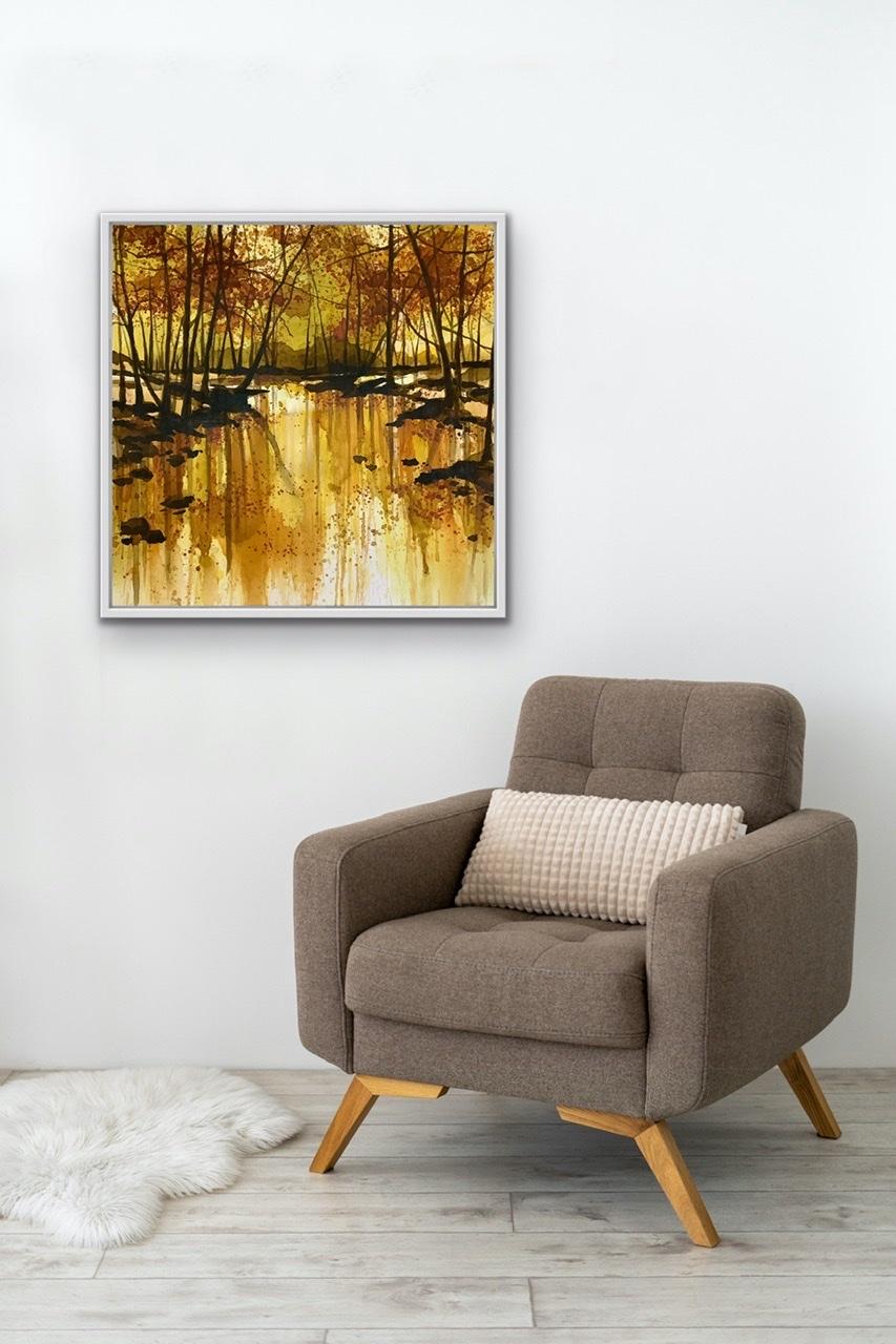 Otoños a orillas del río [2022]

original
Acrílico y tintas acrílicas
Tamaño de la imagen: H:61 cm x A:61 cm
Tamaño completo de la obra sin enmarcar: A:61 cm x A:61 cm x P:4cm
Tamaño del marco: A:65 cm x A:65 cm x P:5cm
Se vende enmarcado
Tenga en