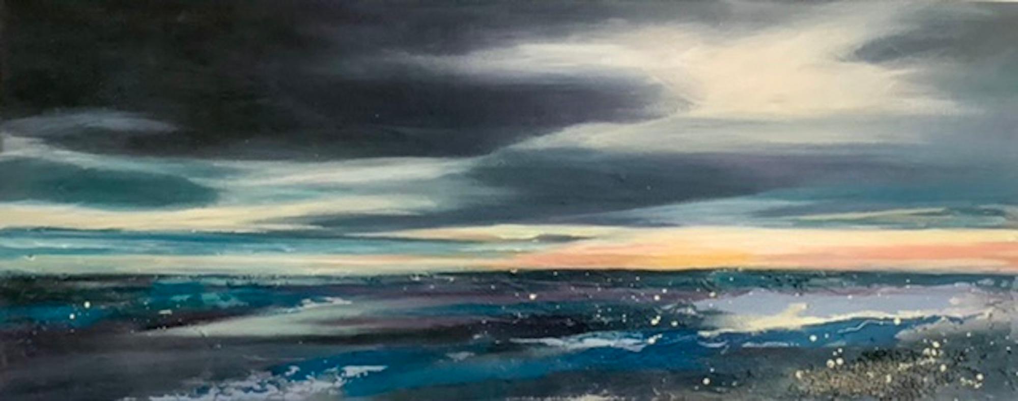 Peinture originale de paysage marin Changing Tide d'Adele Riley, Art contemporain