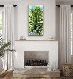 Just Before We Stopped, Contemporary Landscape Painting, Woodland Art, Nature